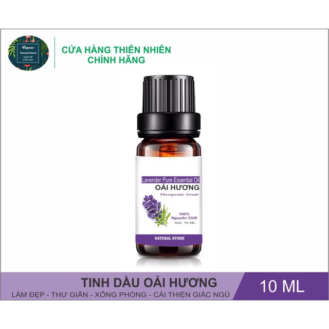Tinh Dầu Oải Hương 10ML Nguyên Chất Organic [ Lavender Pure Essential Oil ]