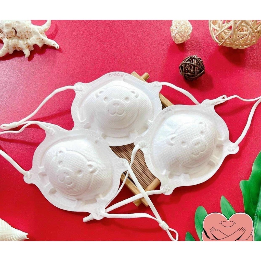 Combo 3 Khẩu trang cho trẻ em từ 6 t-  2 tuổi Kids Mask Thịnh Phát kháng khuẩn chống bụi mịn theo tiêu chuẩn Nhật Bản.