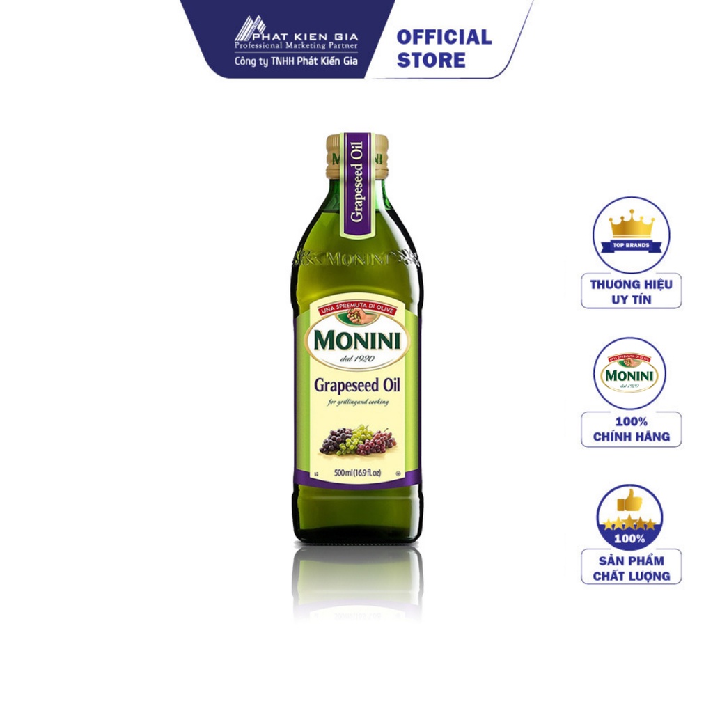 Dầu Hạt Nho Monini 500ml (Italy)