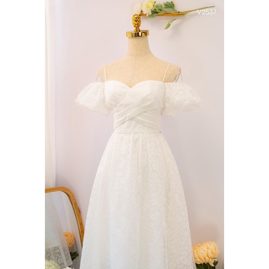 Đầm hoa ren cao cấp công chúa bồng bềnh VT79-0722