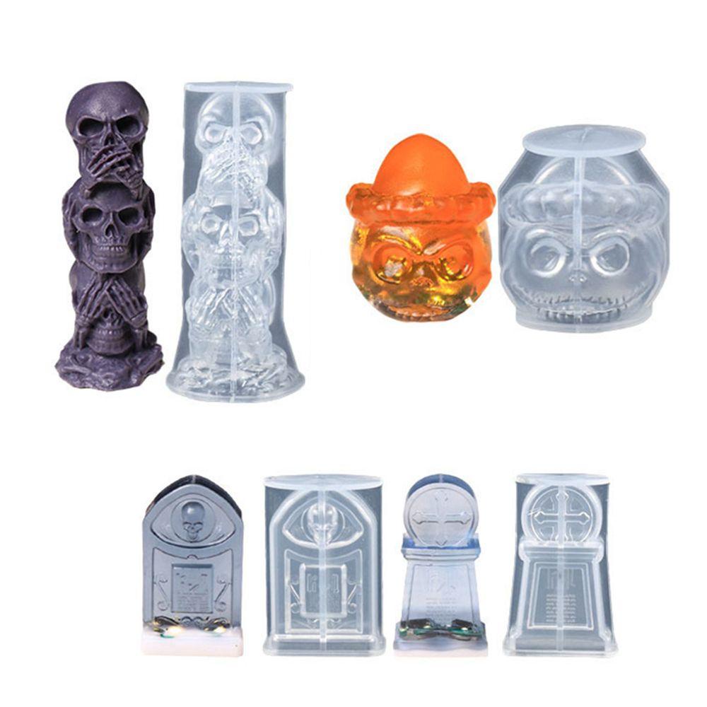 Lloyd 1 Miếng Dán Trang Trí Halloween Bằng Silicone Chất Lượng Cao Hình Tay Bí Ngô Đầu Lâu Thủ Công Sáng Tạo