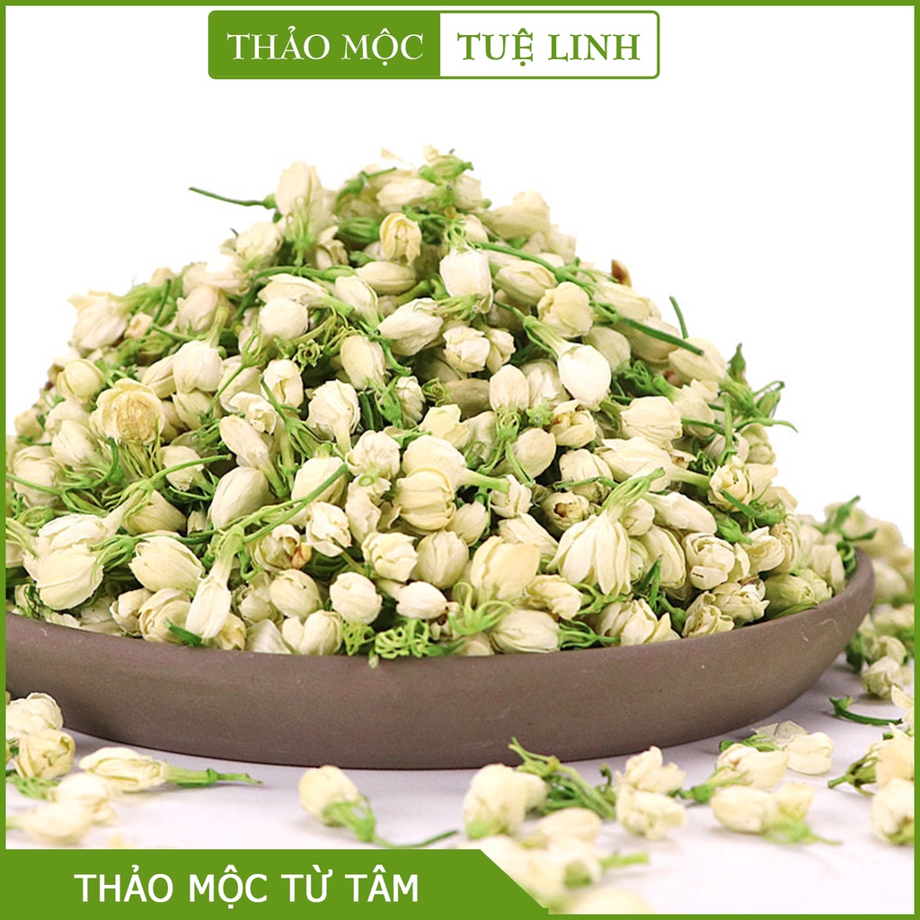Trà Hoa Nhài (Hoa Lài) 100gr ❤️Freeship❤️ Sấy lạnh Nguyên Bông Trắng Đẹp Thượng Hạng giảm căng thẳng giảm Cholesterol