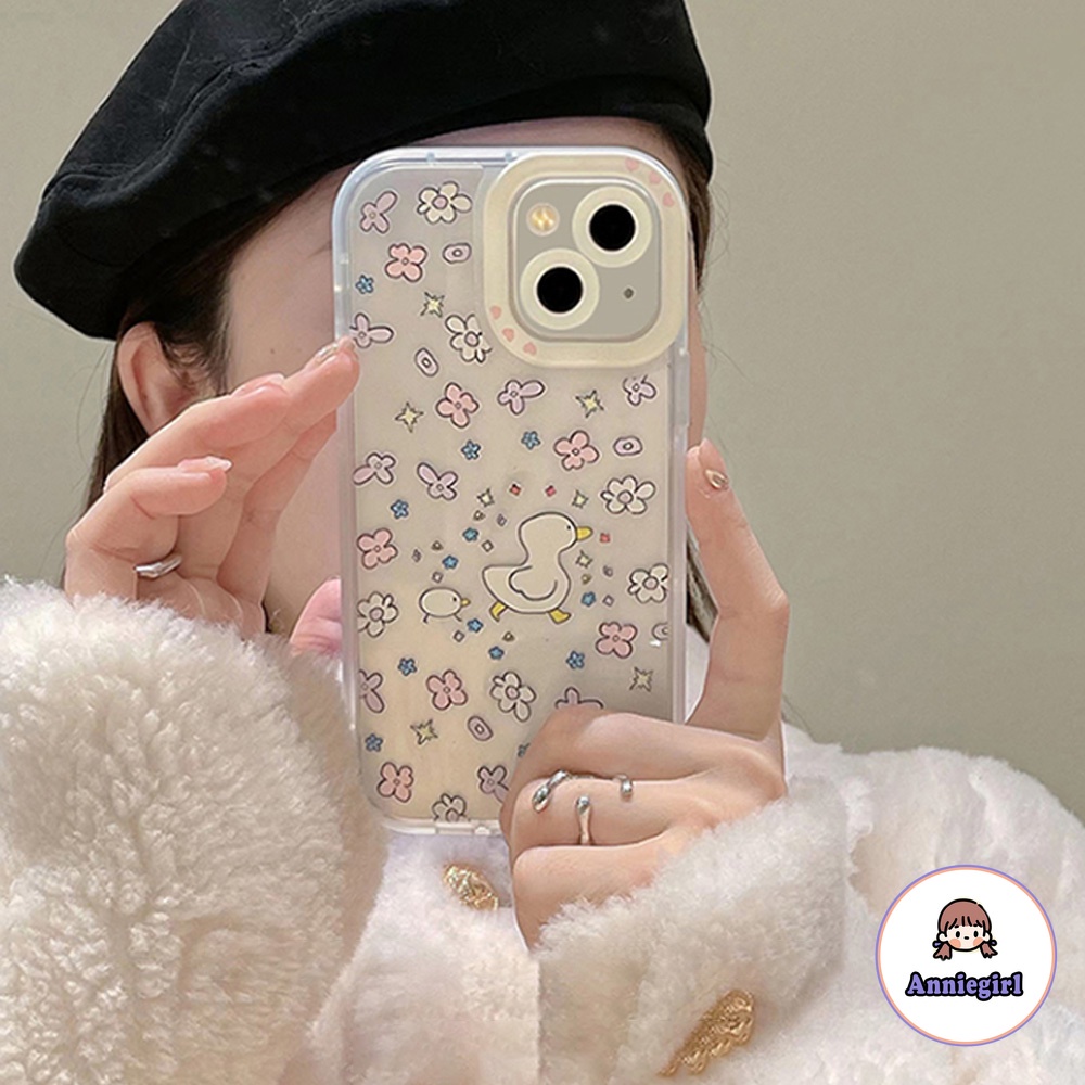 Ốp Điện Thoại TPU Mềm Siêu Mỏng Chống Sốc In Hình Hoa Cúc Cho IPhone 14 13 12 11 Pro Max X XR 8 7 Plus