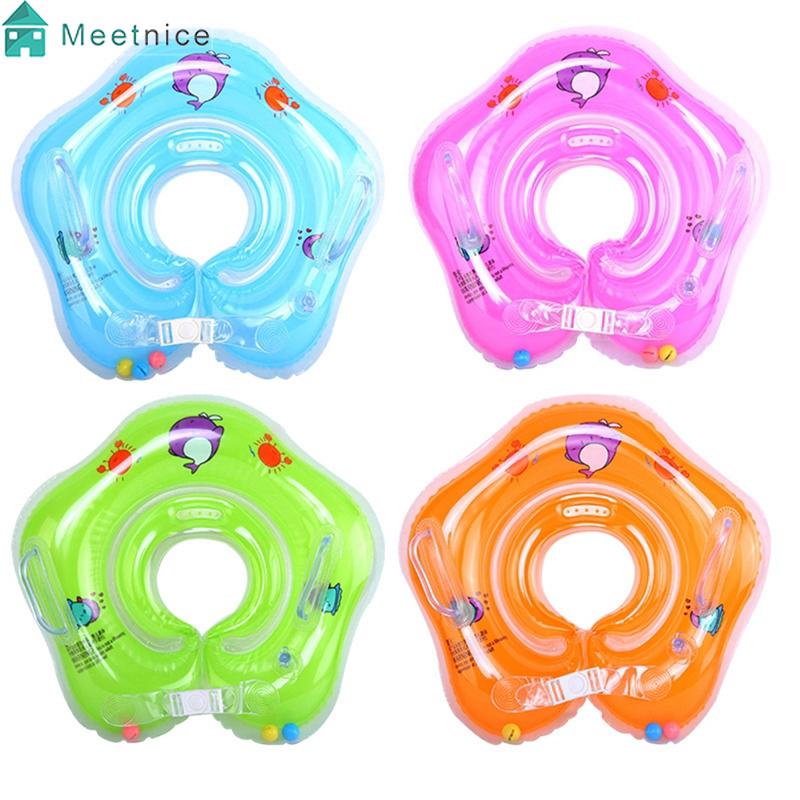 Inflatable Circle Newborn Neck Float Infant Baby Swimming Swim Ring Safety