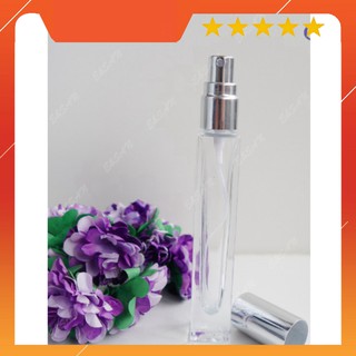 (15k/ chai) 01 Lọ chiết nước hoa hình trụ 10ml thủy tinh nắp vàng - hàng không chứa dung dịch