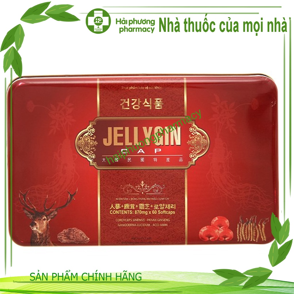 Jellygin Cap 870mg - Bổ thận, tăng cường chức năng sinh lý