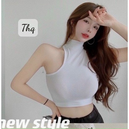 Áo ba lỗ khoét vai cổ cao
