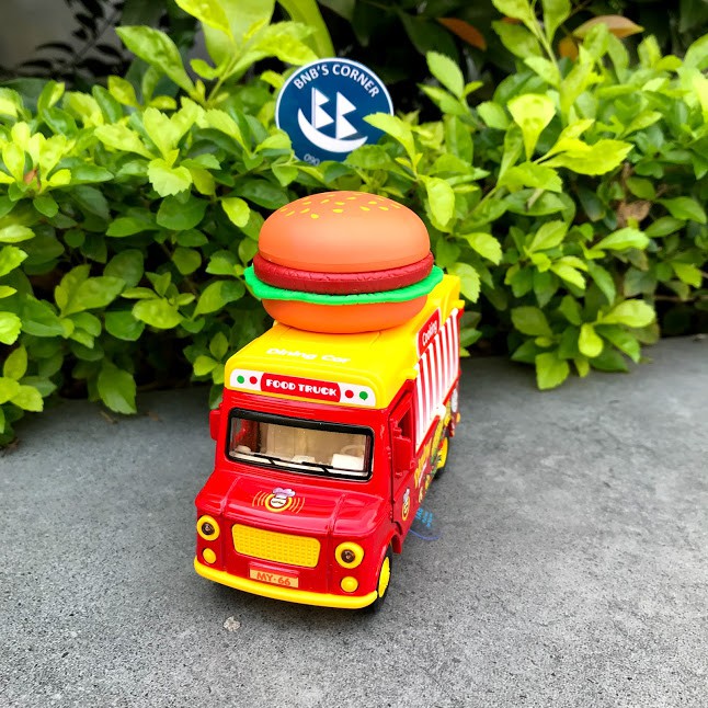 Mô hình đồ chơi xe bán hamburger lưu động có đèn và âm thanh