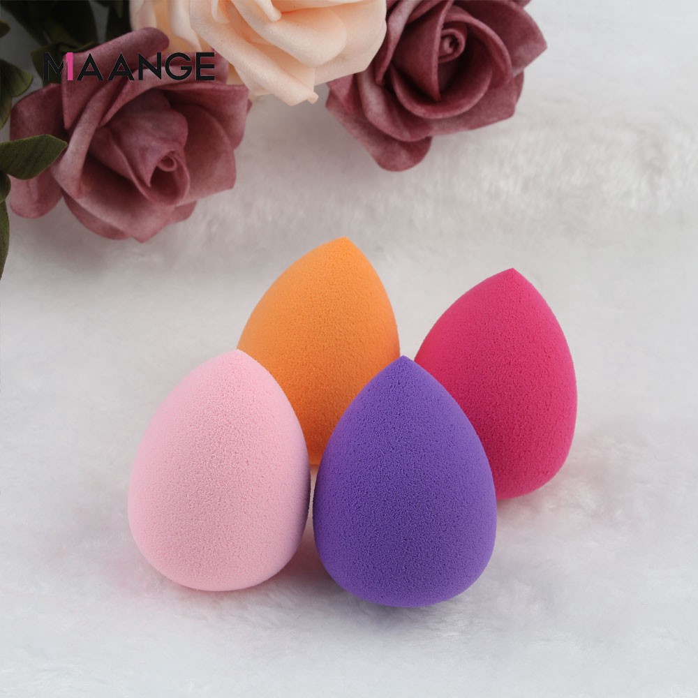 Bộ 4 mút trang điểm MAANGE dùng tán kem nền tiện dụng