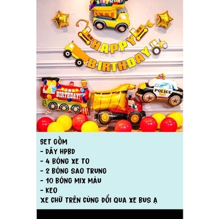 Set trang trí sinh nhật bé trai