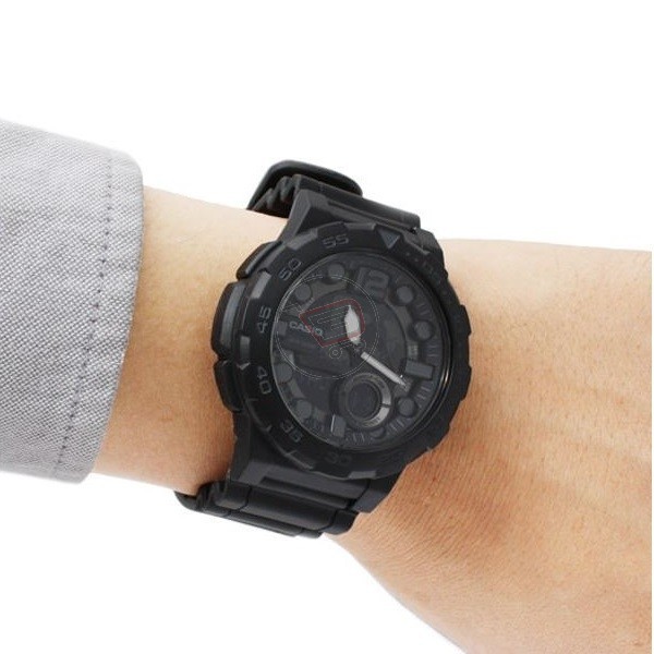 Đồng hồ nam dây nhựa Casio chính hãng Anh Khuê AEQ-100W-1BVDF