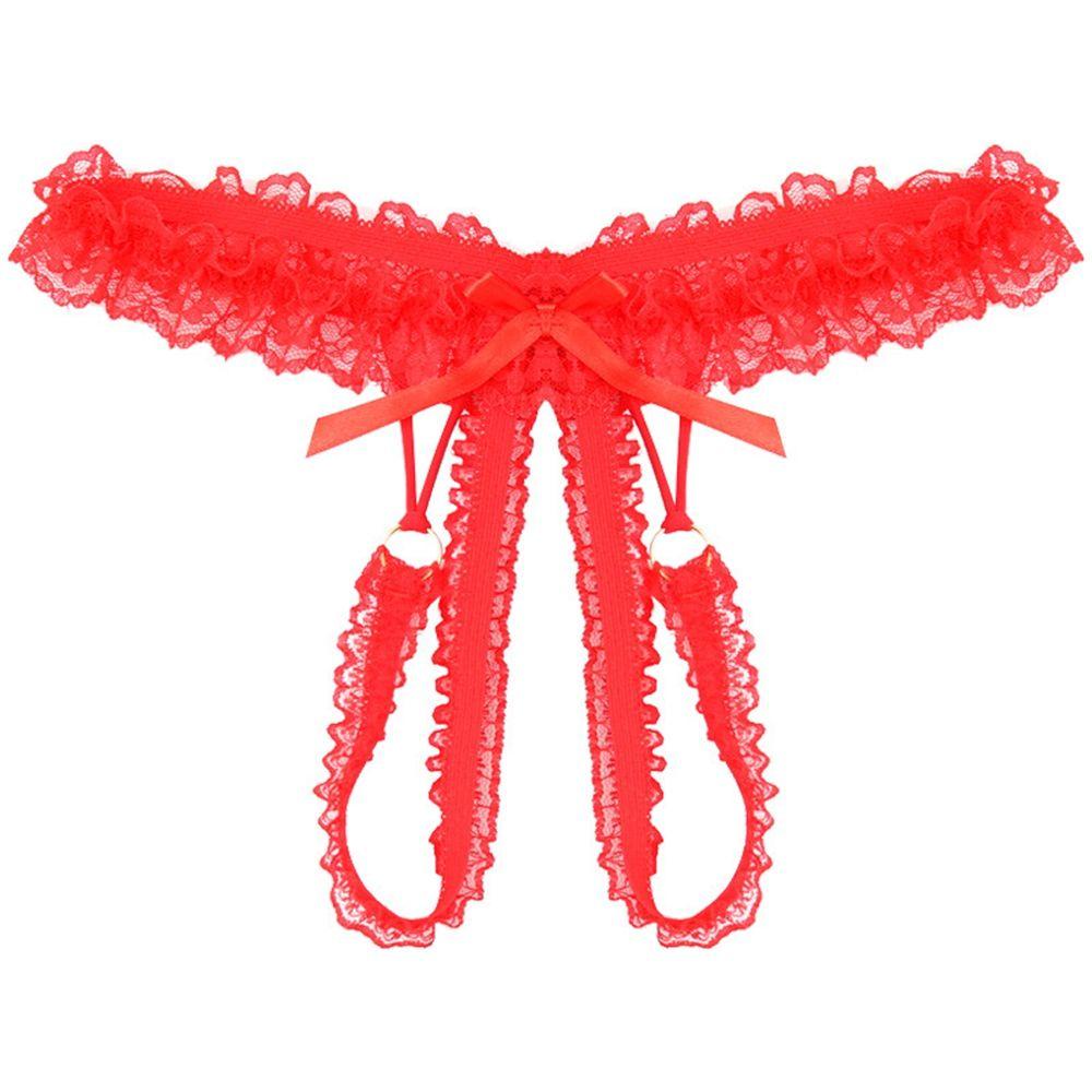 Quần Lót Lưới Thêu Hoa Phối Ren Phong Cách Hàn Quốc Ngọt Ngào Cho Nữ