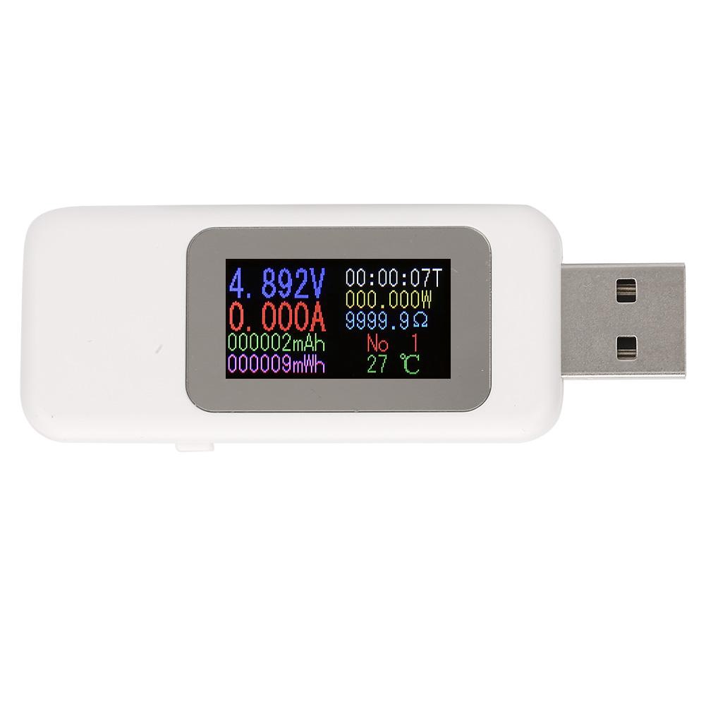 Superparis LCD Display USB Tester Detector Digital Voltmeter Ammeter Voltage Meter DC4-30V