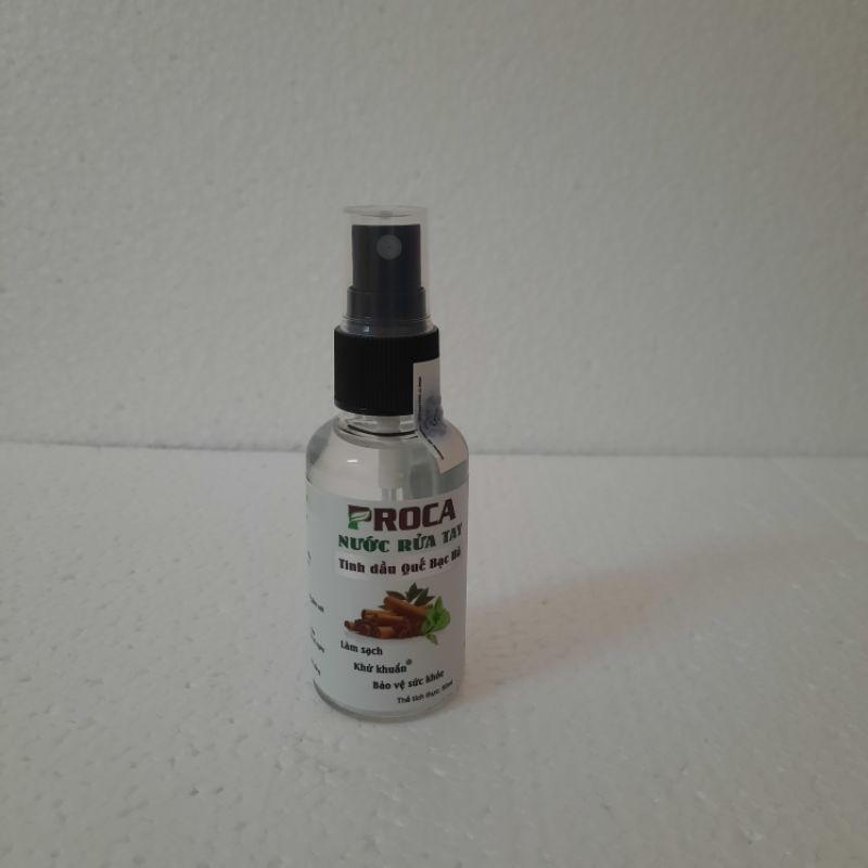 Nước rửa tay khô - xịt khử khuẩn PROCA tinh dầu quế bạc hà 50ml