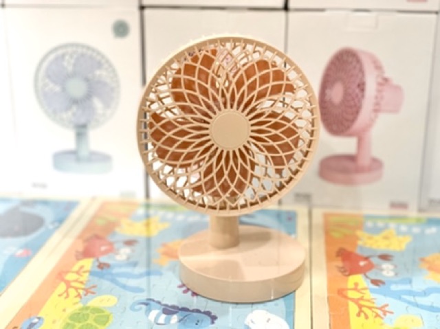 Quạt sạc tích điện để bàn mini tự động quay Yase . | BigBuy360 - bigbuy360.vn