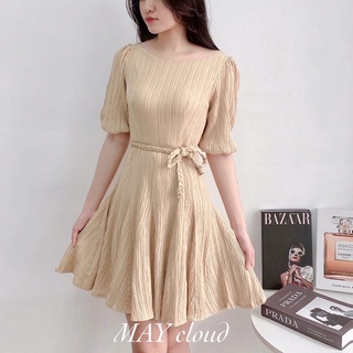 Đầm cổ thuyền kèm belt