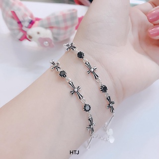Lắc tay thánh giá bạc ta ♥️ Freeship ♥️ thánh giá sơn đen nổi bật