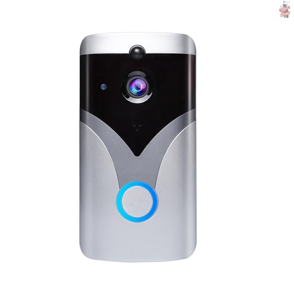 Thông Minh Chuông Cửa Camera 720p 2 Chiều Kết Nối Wifi Có Camera Cảm Biến Chuyển Động Dùng Cho Ios / Android