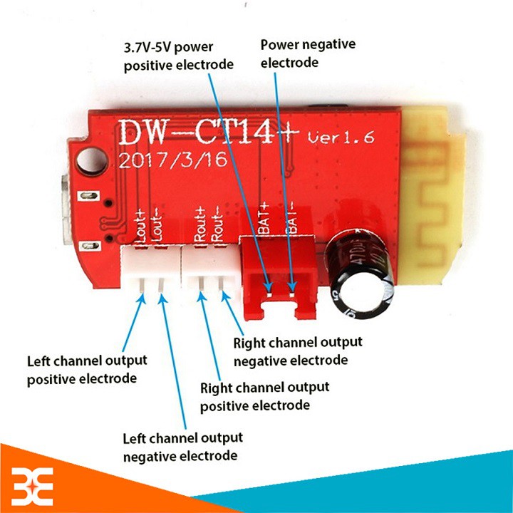 Module Khuếch Đại Âm Thanh CT14 Mini 4.2 Bluetooth Stereo Class F 5W + 5W