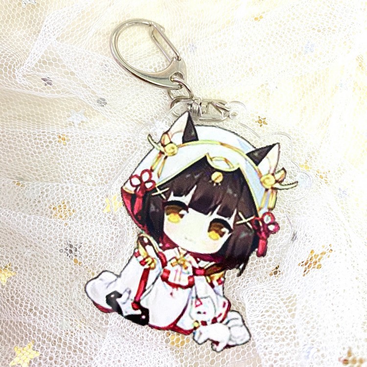 ( Mica trong acrylic) Móc khóa Azur Lane ver cute in hình anime chibi