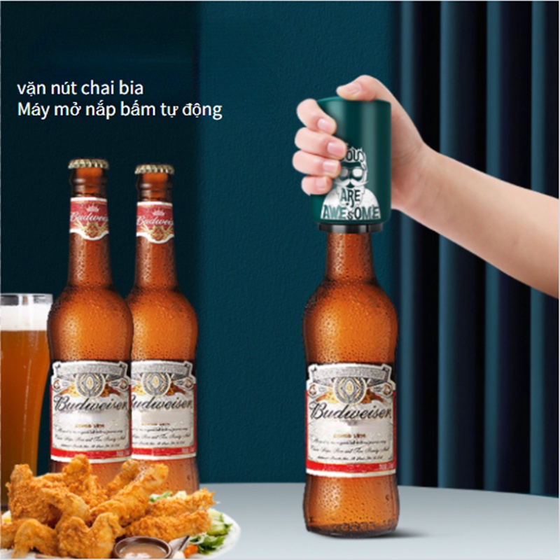 Dụng cụ mở nắp chai bia bằng thép không gỉ cao cấp tiện lợi