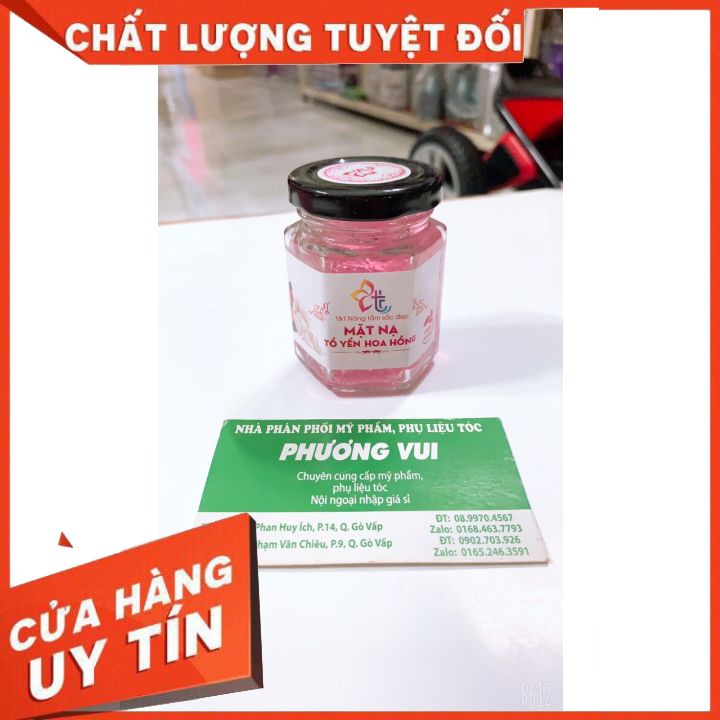 mặt nạ ngủ collagen tổ yến hoa hồng - hoa cúc -hoa nhài 100g-gips da mịn màng xe khít lỗ chân long