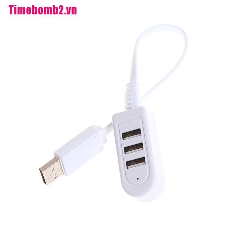 3 Ports USB 2.0 Multi High Speed HUB Splitter Expansion Laptop For Desktop PC,