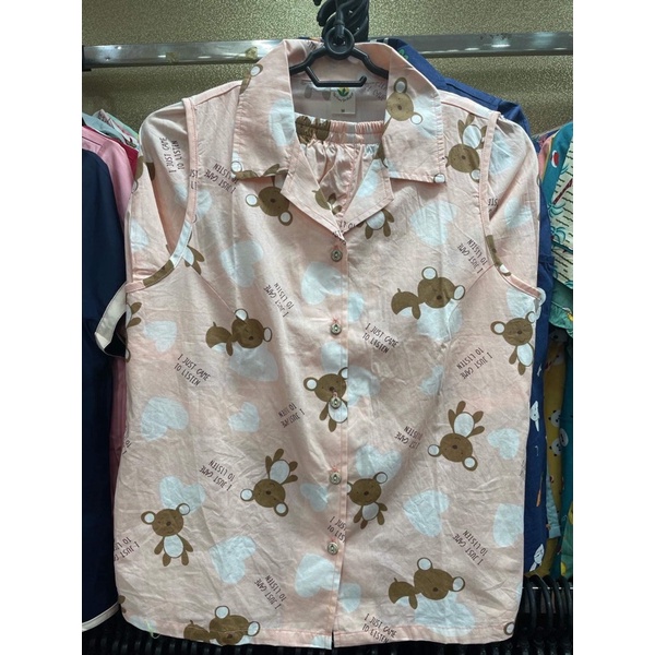 Bộ thô pizama đùi sz M