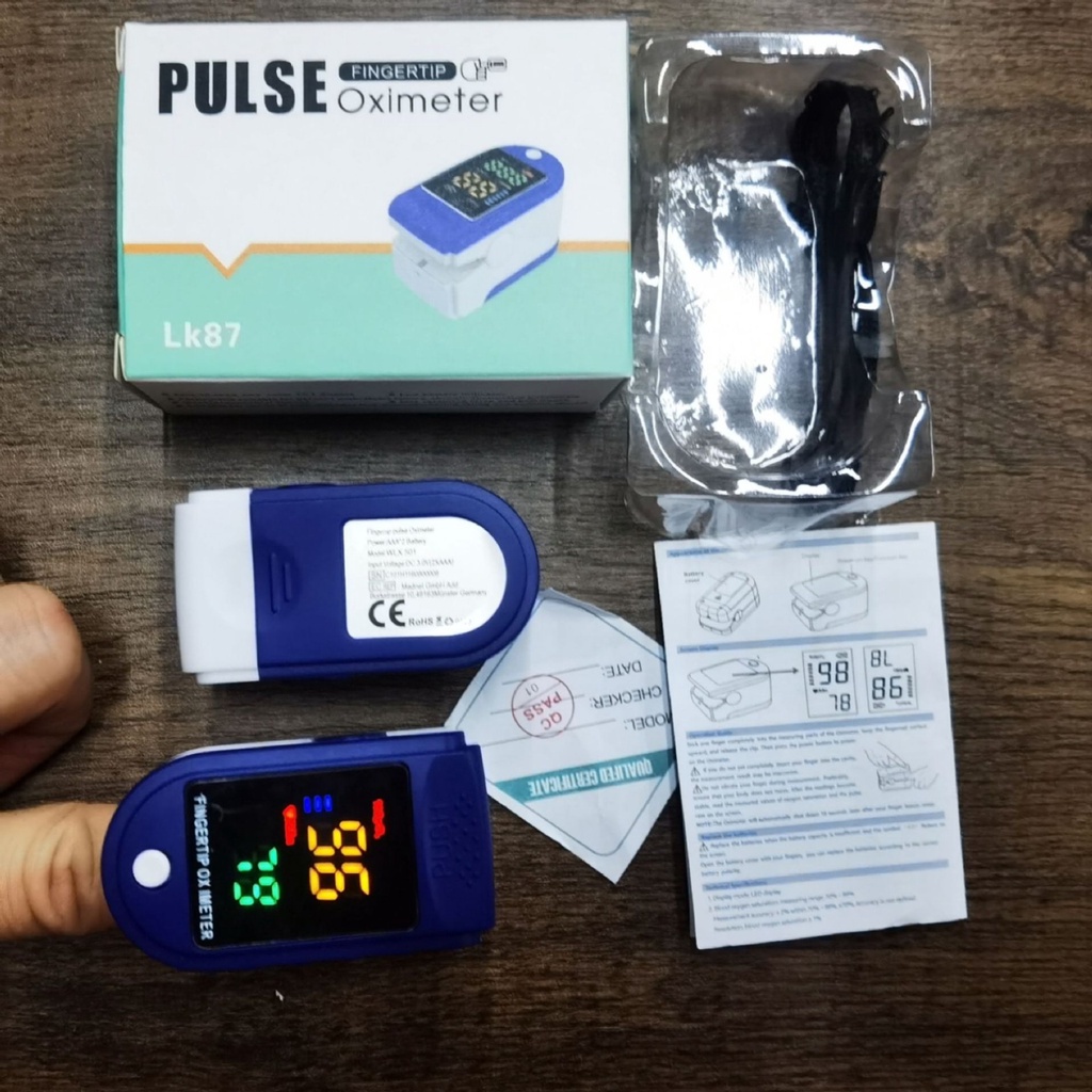 Máy đo nồng độ oxy trong máu SPO2 Pulse LK87 - Máy đo nhịp tim cầm tay sử dụng pin - T2K Shop