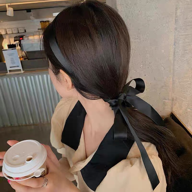 Bờm tóc nữ, băng đô lụa rủ dài thời trang thanh lịch Y197