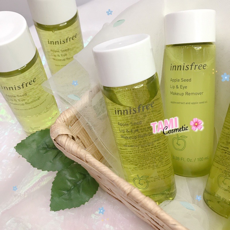 [Mã COS2405 giảm 8% đơn 300K] [ MẪU MỚI ] TẨY TRANG MẮT MÔI TÁO INNISFREE APPLE SEED LIP & EYE REMOVER