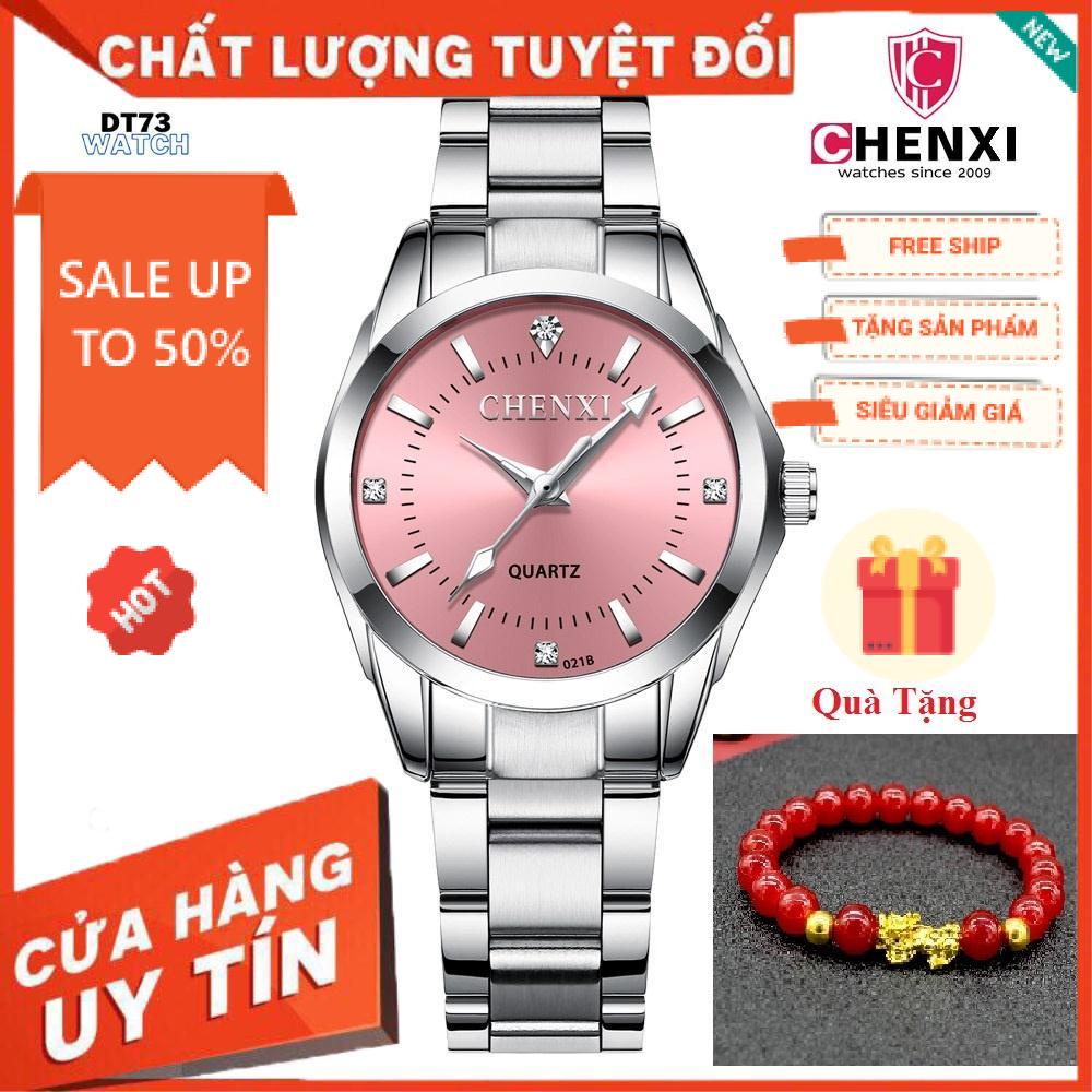 Đồng Hồ Nữ CHENXI Giá Rẻ Dây Kim Loại Cao Cấp Mặt Đồng Hồ Đính Đá Đẹp,Chống thấm nước,Bảo hành 12