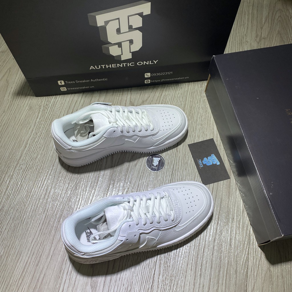 [CHÍNH HÃNG] Giày thể thao NIKE AIR FORCE 1 SHADOW ALL WHITE