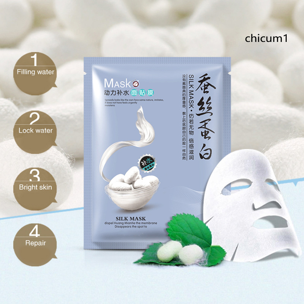 Mặt nạ lụa dưỡng ẩm se khít lỗ chân lông gấp 8 lần chăm sóc da mặt