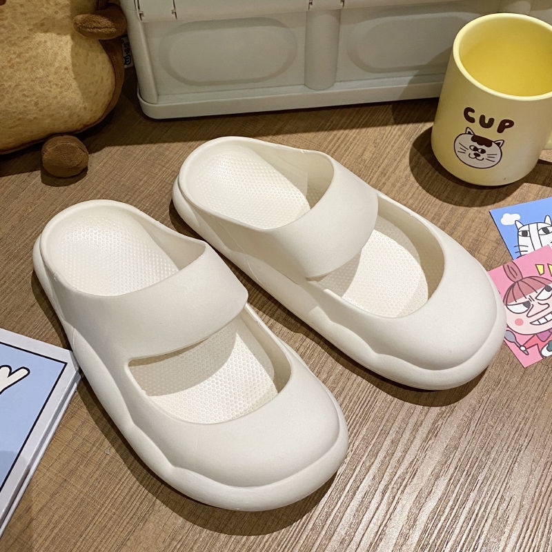 Dép Quai Ngang Chống Trượt Phong Cách Retro Dễ Thương