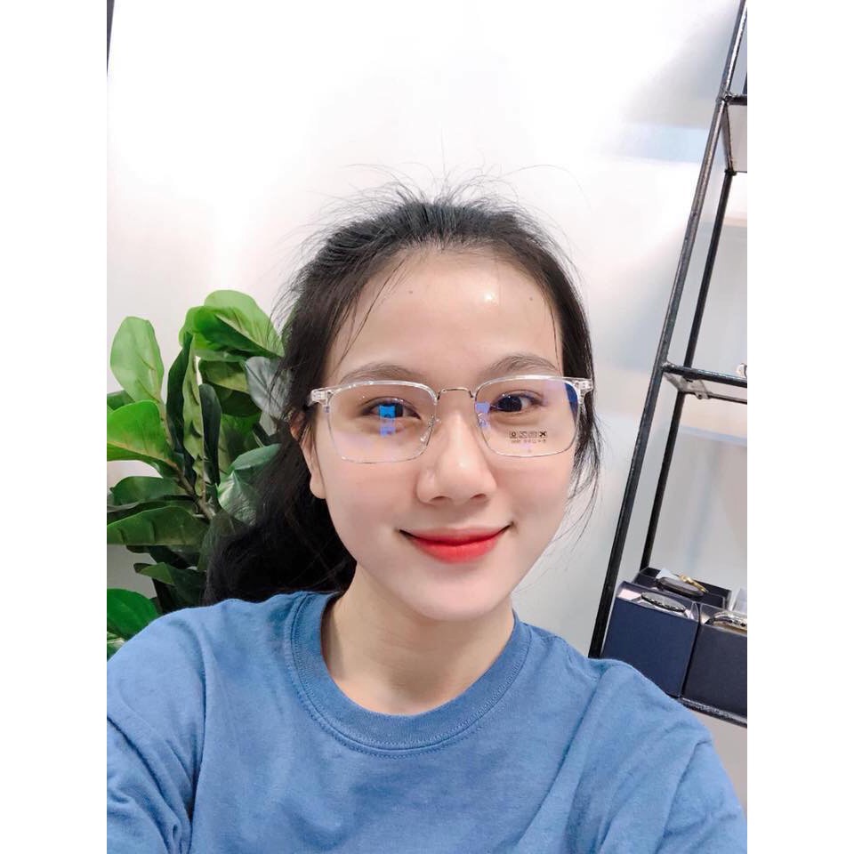Gọng kính cận nam nữ 2723 dáng vuông thời trang phong cách trẻ trung năng động - có thể thay tròng kính cận loạn
