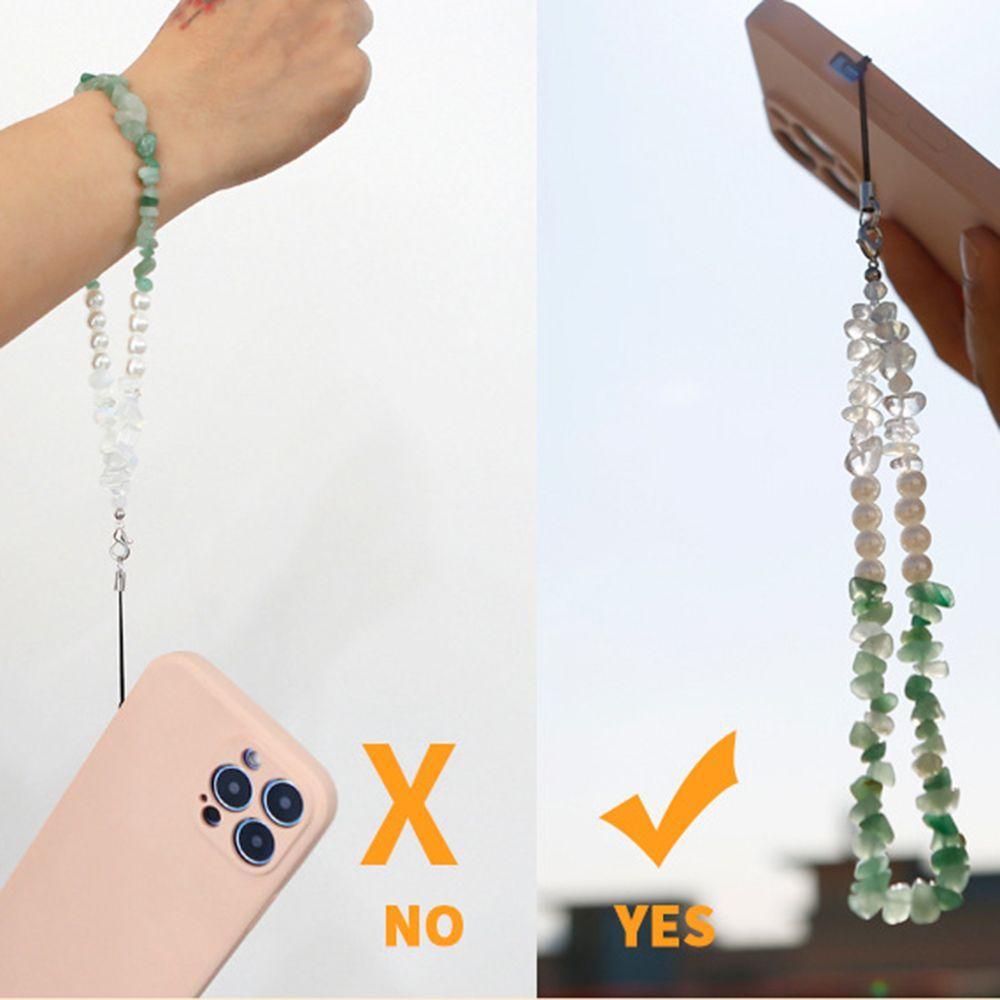 Dây Treo Điện Thoại Đính Hạt Ngọc Trai Chống Thất Lạc Tiện Dụng