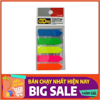 FREESHIP 50K_Giấy note 5 màu nhựa Today 100 tờ (20 tờ/màu)