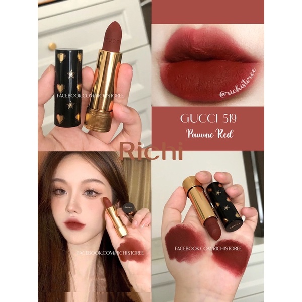 [Mã 2712FMCGSALE giảm 8% đơn 500K] Son Gucci Matte 519 217 phiên bản giới hạn 2021 đủ bill | BigBuy360 - bigbuy360.vn