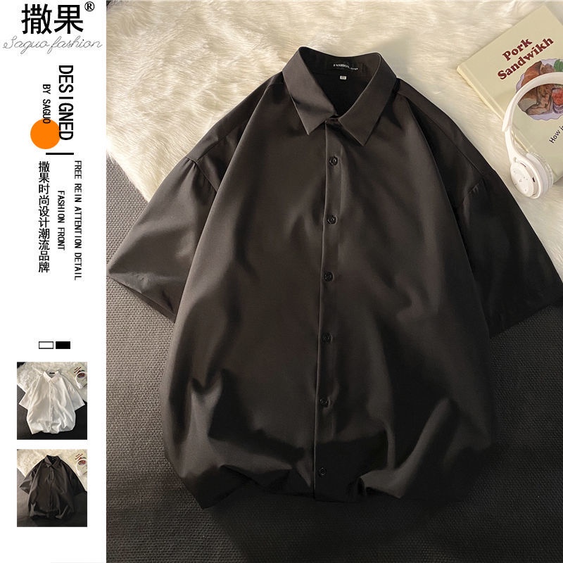 Áo Sơ Mi Ngắn Tay Phong Cách retro Dành Cho Nam