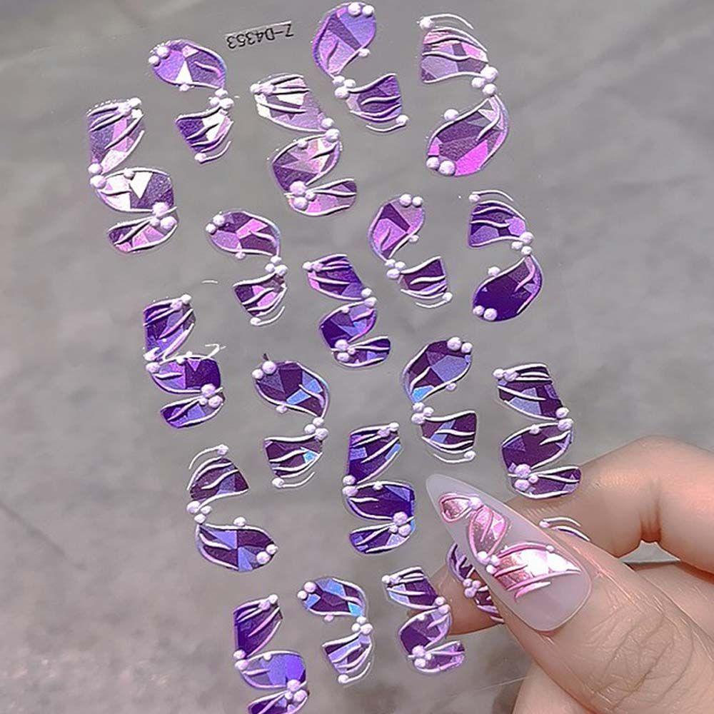 Nhãn Dán Nổi Trang Trí Móng Tay 5D DIY Dành Cho Nữ