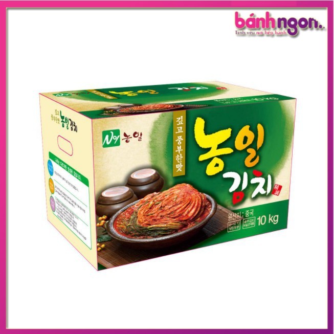 Kim chi thùng xanh, Kimchi 10kg thùng to cho nhà hàng