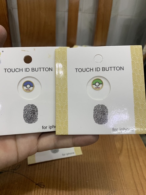 Combo 6 nút home vân tay in hình pokemon
