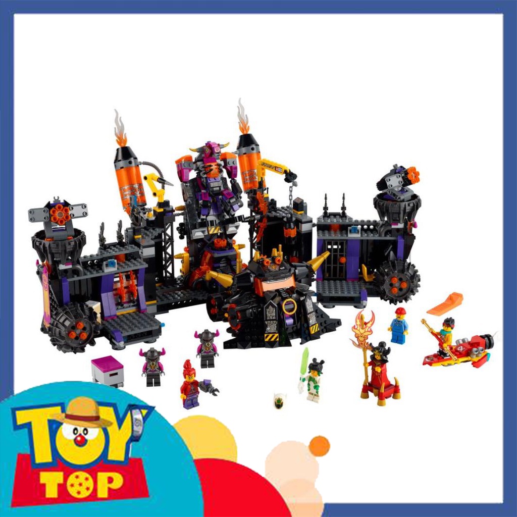 Đồ chơi lắp ráp monkey ghép monkie kid chiến hạm lâu đài dung nham của ngưu ma vương xếp hình bla / lri 11576