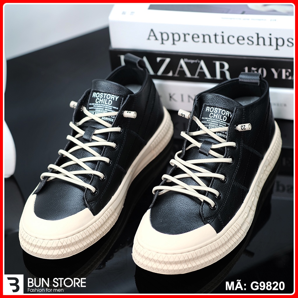 Giày Nam cao cấp Bun Store - Giày da Nam đẹp Sneaker thời trang sang xịn G9820