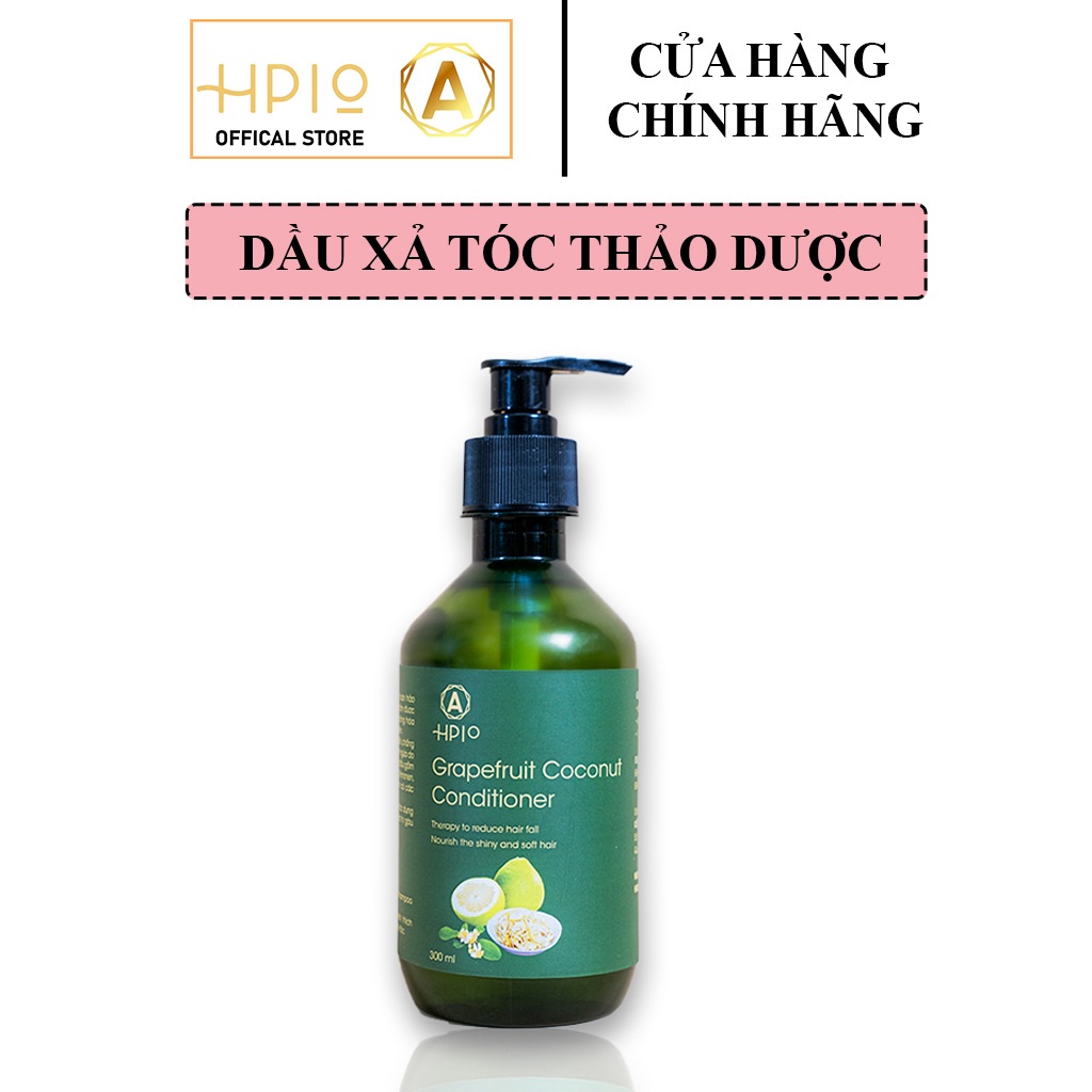 Dầu xả tóc thảo dược HPIO – Dầu xả bưởi giúp giảm gàu, dưỡng tóc, mềm mượt, chắc khỏe tự nhiên