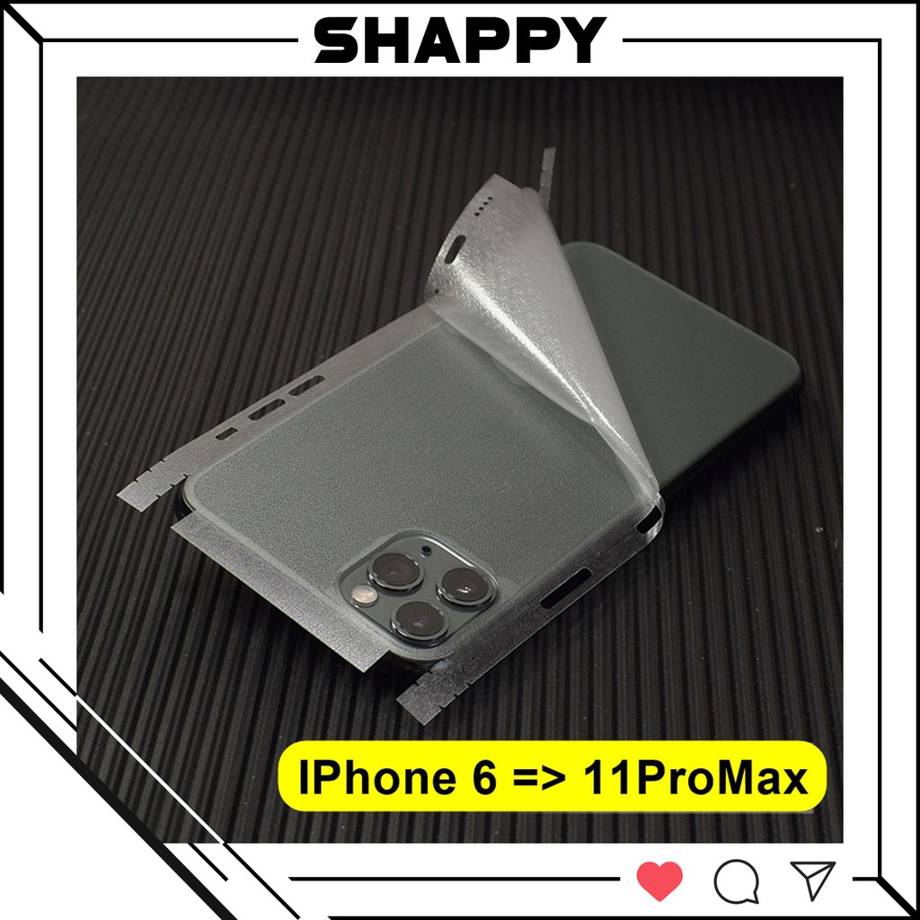 [XẢ HÀNG] Skin Dán Nhám Mờ Full Viền Dành Cho Các Dòng IPhon [Shappy Shop]