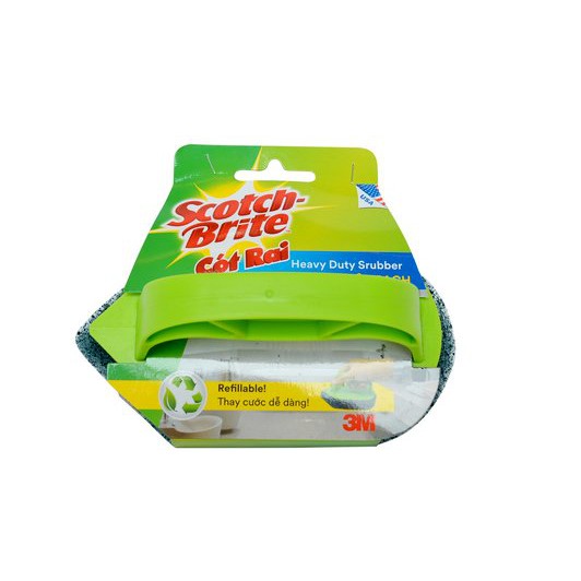 Bàn chải chà sàn bằng cước 5300 siêu sạch Thái Lan Hồng, Scotch-Brite (Cót rai) 3M