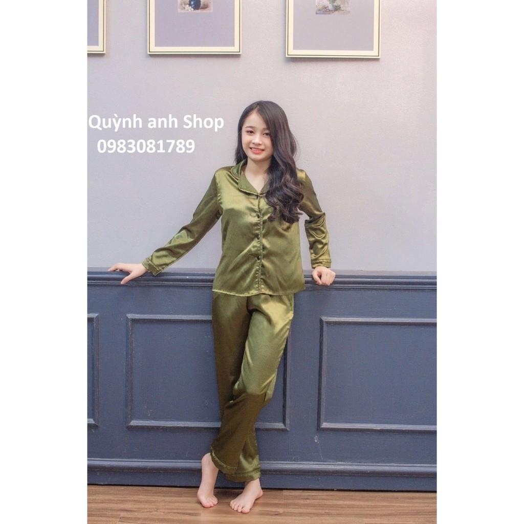 Bộ pijama Viền Bèo Quần Dài - Áo Dài ( ảnh thật)