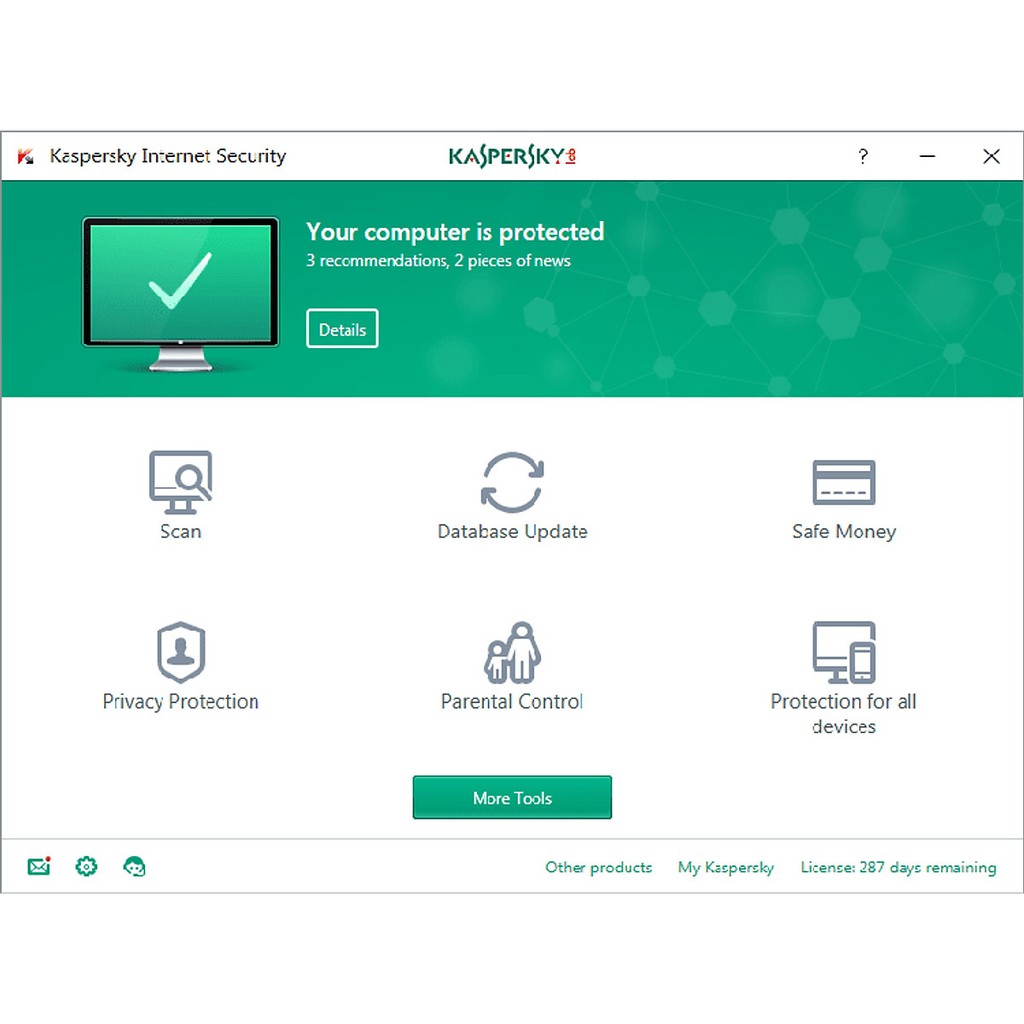 [Mã ELRESHOCK giảm 10% đơn 100K] Phần Mềm Kaspersky Internet Security 1-5PC/1Year | WebRaoVat - webraovat.net.vn